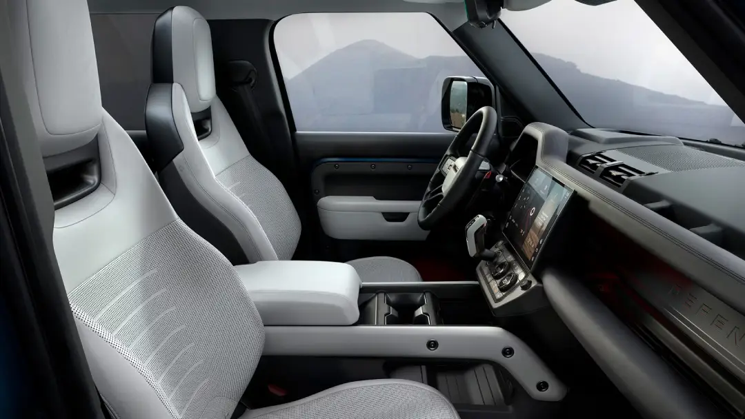 Interior of the Defender OCTA with Body & Soul Seat system